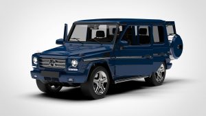 奔驰 G级 Mercedes Benz G Class With Interior Blue-启模网