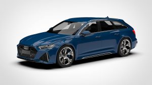 奥迪 RS6 Audi RS6 Avant 2020 3D模型-启模网
