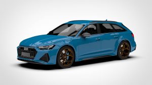 奥迪 RS6 Audi RS6 Avant Performance 2023 3D模型-启模网