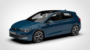大众 高尔夫 Volkswagen Golf 5d 2020 3D模型-启模网