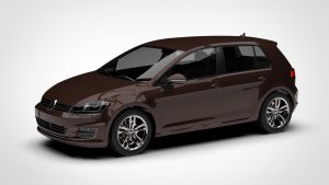 大众 高尔夫 Volkswagen Golf 7 TDI 5d 2016 3D模型-启模网