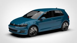 大众 高尔夫 Volkswagen Golf 7 TSI 5d 2016 3D模型-启模网