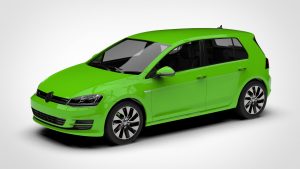 大众 高尔夫 Volkswagen Golf Bluemotion Concept Typ 5g 2012 3D模型-启模网