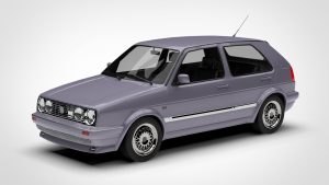 大众 高尔夫 Volkswagen Golf GTI 1987 3D模型-启模网