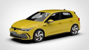 大众 高尔夫 Volkswagen Golf GTI 5 Door 2020 Lowpoly 3D模型-启模网