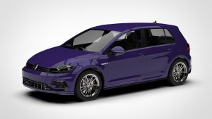 大众 高尔夫 Volkswagen Golf R 5 Door Typ 5g 2017 3D模型-启模网