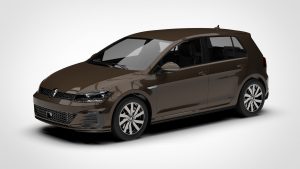大众 高尔夫 Volkswagen Golf TGE 5 Door 2017 3D模型-启模网