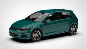 大众 高尔夫 Volkswagen Golf TSI 5d 2015 3D模型-启模网