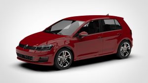 大众 高尔夫 Volkswagen Golf TSI Bluemotion 5d Typ 5g 2012 3D模型-启模网