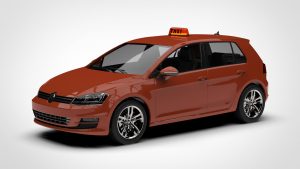 大众 高尔夫 Volkswagen Golf TSI TAXI 3D模型-启模网