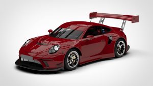 保时捷 911 Porsche 911 GT3 R 2019 Lowpoly 3D模型-启模网