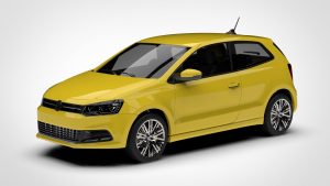 大众 Polo Volkswagen Polo Blue GT 3 Door Typ 6r 2012 3D模型-启模网