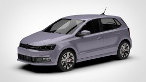 大众 Polo Volkswagen Polo Blue GT 5 Door Typ 6r 2014 3D模型-启模网
