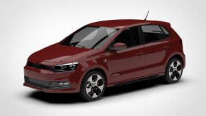 大众 Polo Volkswagen Polo GTI 5 Door Typ 6r 2012 3D模型-启模网