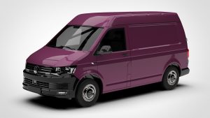 大众 Transporter Volkswagen Transporter Van L1h2 T6 2017 3D模型-启模网