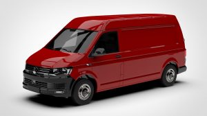 大众 Transporter Volkswagen Transporter Van L2h2 T6 2017 3D模型-启模网