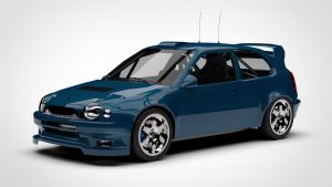 丰田 卡罗拉 Toyota Corolla WRC Low Poly 3D模型-启模网