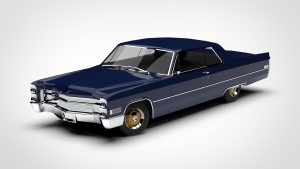 凯迪拉克 Cadillac Coupe De Ville 1966 3D模型-启模网
