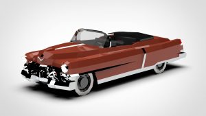 凯迪拉克 爱都 Cadillac Eldorado Convertible 1953 3D模型-启模网