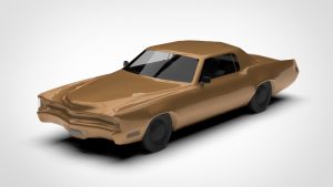 凯迪拉克 爱都 Cadillac Eldorado Fleetwood Low Poly 1967 3D模型-启模网