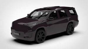 凯迪拉克 凯雷德 Cadillac Escalade Low Poly 2015 3D模型-启模网