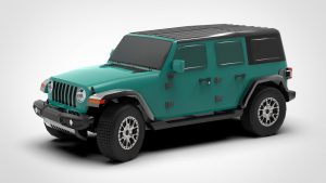 吉普 牧马人 Jeep Wrangler Low Poly 2022 3D模型-启模网