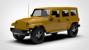 吉普 牧马人 Jeep Wrangler Unlimited Rubicon Recon JK 2017 3D模型-启模网