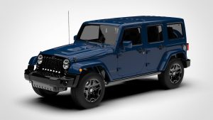 吉普 牧马人 Jeep Wrangler Unlimited Rubicon X 2014 3D模型-启模网