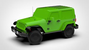 吉普 牧马人 Jeep Wrangler Vehicle 3D模型-启模网