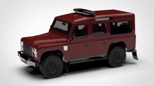 路虎 卫士 Land Rover Defender Guardia Civil 3D模型-启模网