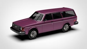 沃尔沃 245 Volvo 245 Wagon 1975 3D模型-启模网