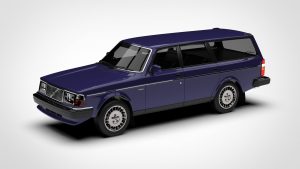 沃尔沃 245 Volvo 245 Wagon 1984 3D模型-启模网