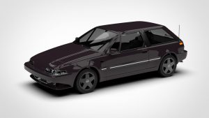 沃尔沃 480 Volvo 480 1987 3D模型-启模网
