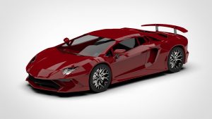 兰博基尼 Aventador Lamborghini Aventador Mobile Game Low Poly 3D模型-启模网