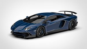 兰博基尼 Aventador Lamborghini Aventador SV Tron 3D模型-启模网