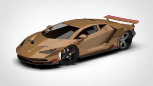 兰博基尼 Centenario Lamborghini Centenario LP Low Poly 2016 3D模型-启模网