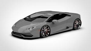兰博基尼 Huracan Lamborghini Huracan Low Poly 3D模型-启模网