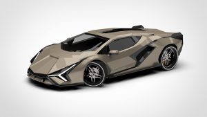 兰博基尼 Sian Lamborghini Sian FKP 37 Low Poly 3D模型-启模网