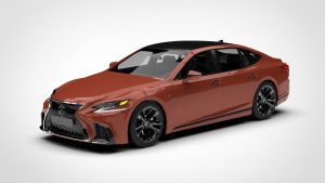 雷克萨斯 LS Lexus LS 500 F Sport 2019 3D模型-启模网