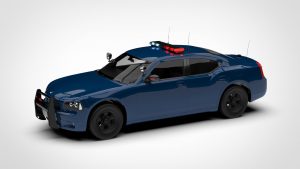 道奇 战马 DODGE Charger Newyork Police Car 3D模型-启模网