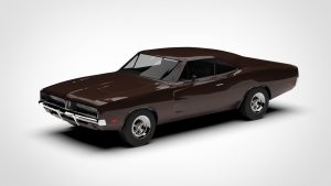 道奇 战马 DODGE Charger RT 1969 3D模型-启模网