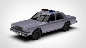 道奇 外交官 DODGE Diplomat New York Police 3D模型-启模网