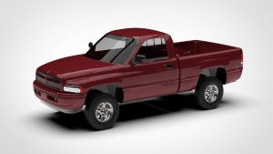 道奇 公羊 DODGE RAM Pickup 1997 3D模型-启模网