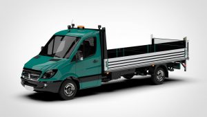 道奇 Sprinter DODGE Sprinter Dropside Tail Lift 2009 3D模型-启模网