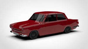 路特斯 Mk1 Ford Cortina Lotus Mk1 Low Poly 1963-启模网