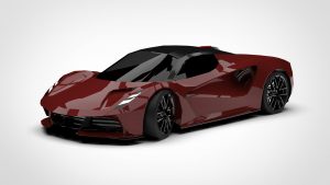 路特斯 Evija Lotus Evija Low Poly 2023 3D模型-启模网