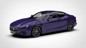玛莎拉蒂 Ghibli Maserati Ghibli Hybrid 2021 3D模型-启模网